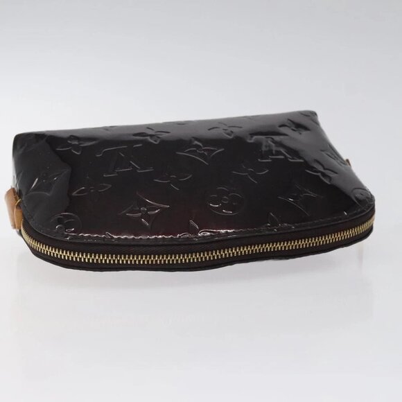 LOUIS VUITTON Monogram Vernis Pochette Cosmetic PM Amarante M91495 Auth 123448 - Picture 6 of 15